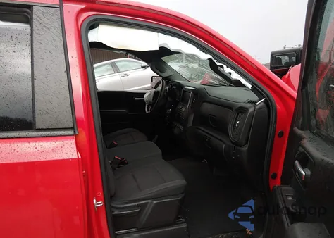 2020 Chevrolet Silverado 1500 4Wd Short Bed Custom из США, поврежденный, VIN 1GCUYBEF3LZ297512